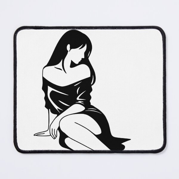 Item preview, Minimalist Female Line Art Print, Black White Woman Art designed and sold by Studio pod Burom.