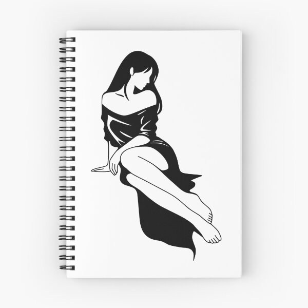 Item preview, Minimalist Female Line Art Print, Black White Woman Art designed and sold by Studio pod Burom.