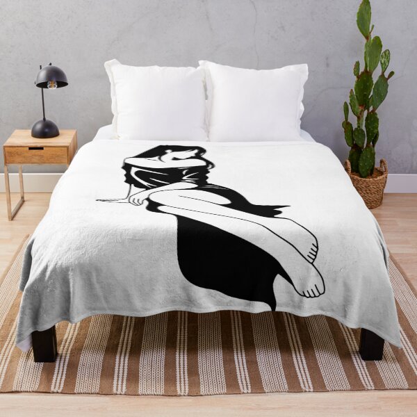 Item preview, Minimalist Female Line Art Print, Black White Woman Art designed and sold by Studio pod Burom.