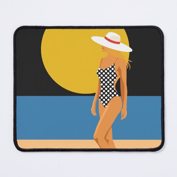 Item preview, Woman Walking to Sea Beach Art designed and sold by Studio pod Burom.