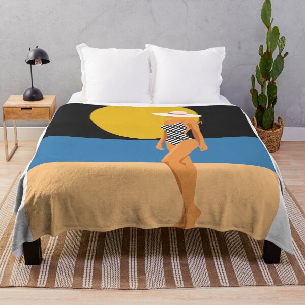 Item preview, Woman Walking to Sea Beach Art designed and sold by Studio pod Burom.