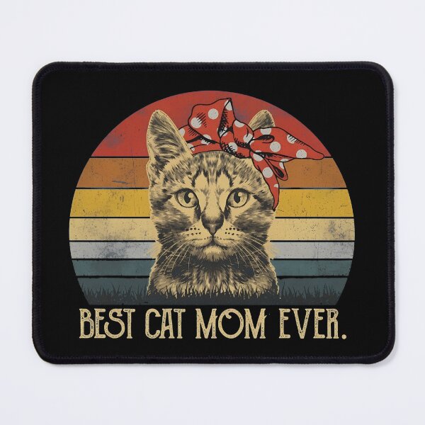 Item preview, Best Cat Mom Ever Retro Sunset Kitty Headwrap designed and sold by GiaoCalonas.