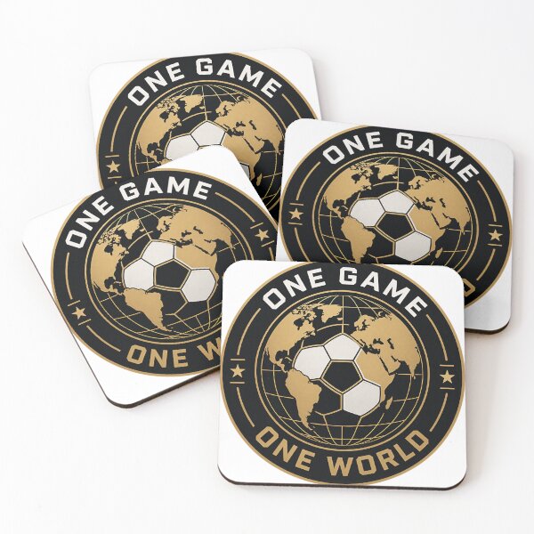 Item preview, One Game One World Football Emblem | Global Soccer Fan Badge | Modern Sports Lifestyle Vector Design designed and sold by Jandedan.
