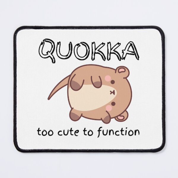 Item preview, Quokka - too cute to function funny quote designed and sold by Starlett Designs.