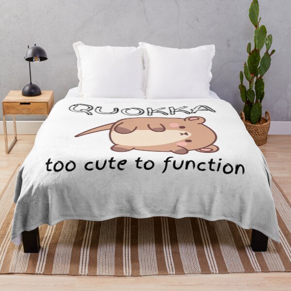 Item preview, Quokka - too cute to function funny quote designed and sold by Starlett Designs.