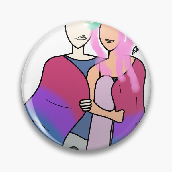 Item preview, Queer couple with flag designed and sold by Elliebellie33.