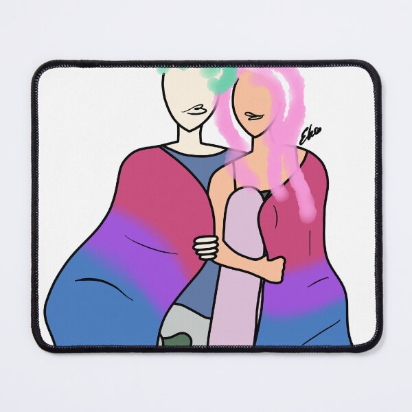 Item preview, Queer couple with flag designed and sold by Elliebellie33.