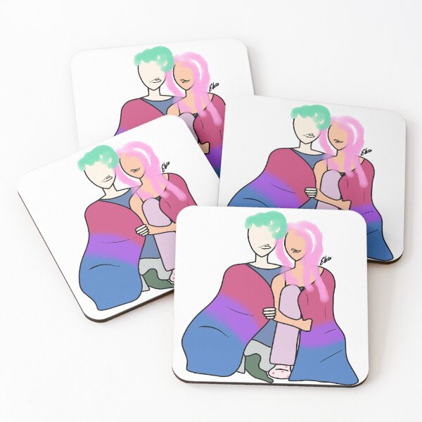 Item preview, Queer couple with flag designed and sold by Elliebellie33.