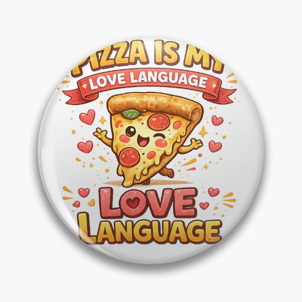 Item preview, Pizza Is My Love Language Funny Design designed and sold by SugarSketch by VanshShristi.