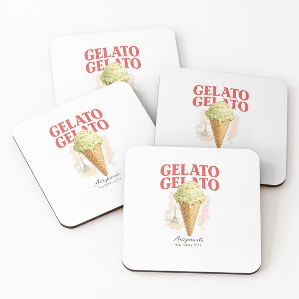 Item preview, Vintage Italian Gelato Watercolor Art | Retro Ice Cream Lover Design designed and sold by Backsay.