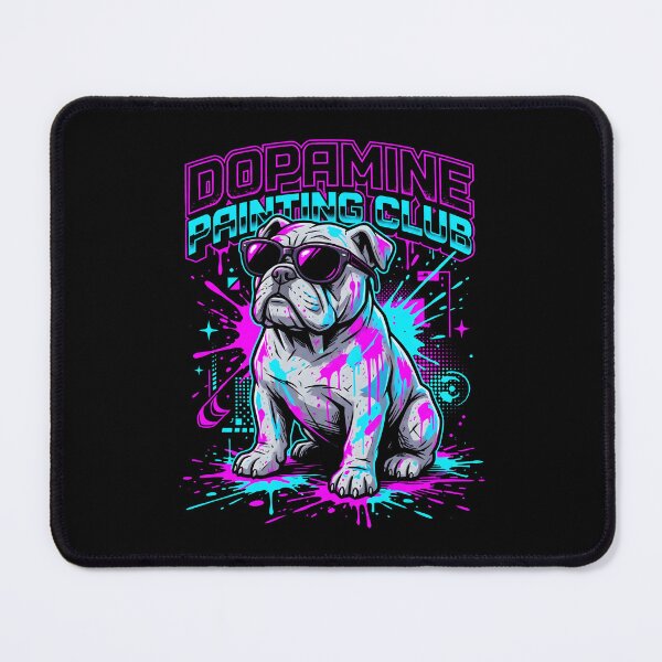 Item preview, Dopamine Painting Club Bulldog Cyberpunk Streetwear designed and sold by SplashTastic.