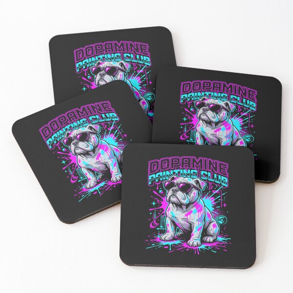 Item preview, Dopamine Painting Club Bulldog Cyberpunk Streetwear designed and sold by SplashTastic.