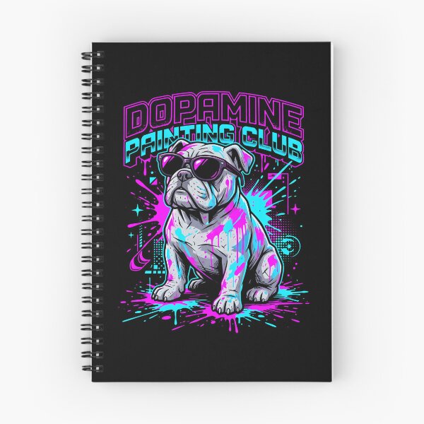 Item preview, Dopamine Painting Club Bulldog Cyberpunk Streetwear designed and sold by SplashTastic.