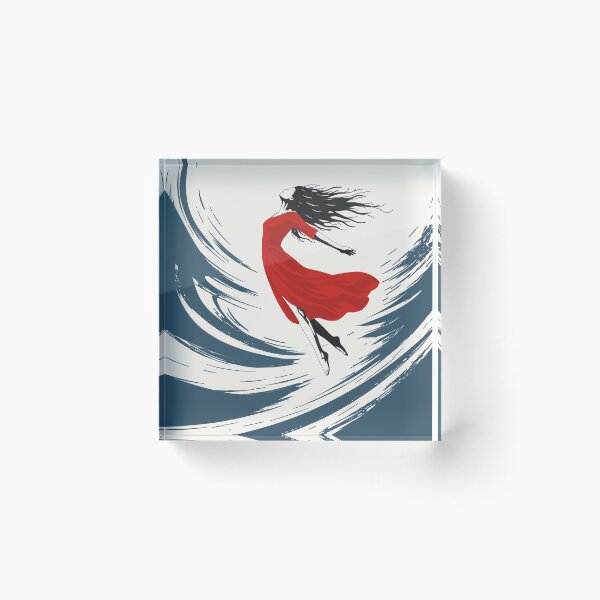 Item preview, Woman in Red Dress Print designed and sold by Studio pod Burom.