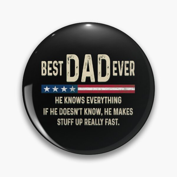Item preview, BEST DAD EVER Funny Patriotic Quote T-Shirt designed and sold by GiaoCalonas.