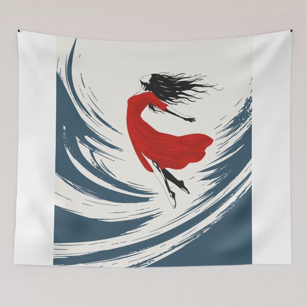 Item preview, Woman in Red Dress Print designed and sold by Studio pod Burom.