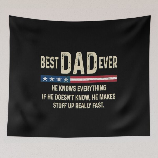 Item preview, BEST DAD EVER Funny Patriotic Quote T-Shirt designed and sold by GiaoCalonas.