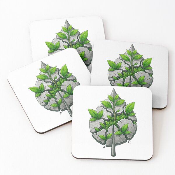 Item preview, Nature Always Wins Broken Concrete Leaf designed and sold by VintryOff.