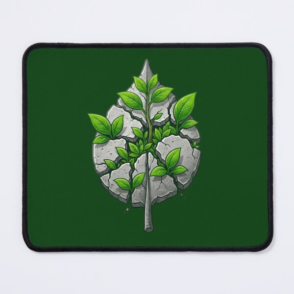 Item preview, Nature Always Wins Broken Concrete Leaf designed and sold by VintryOff.