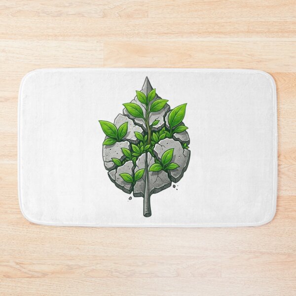Item preview, Nature Always Wins Broken Concrete Leaf designed and sold by VintryOff.