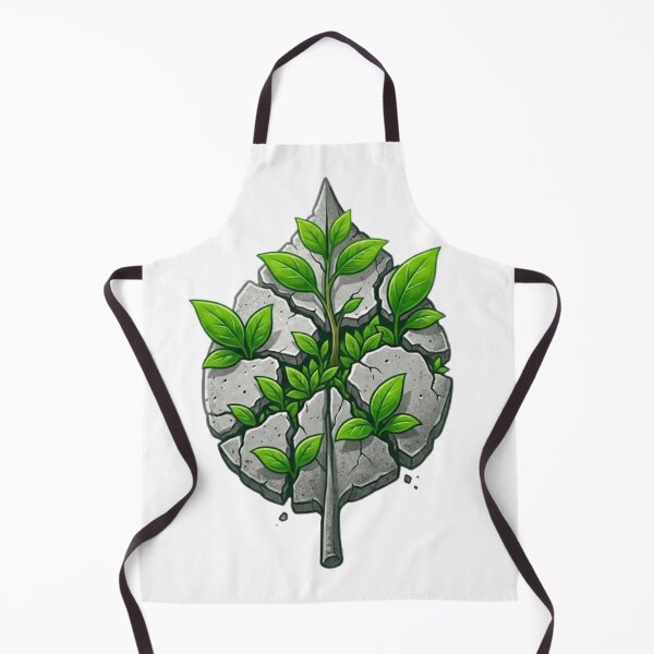 Item preview, Nature Always Wins Broken Concrete Leaf designed and sold by VintryOff.