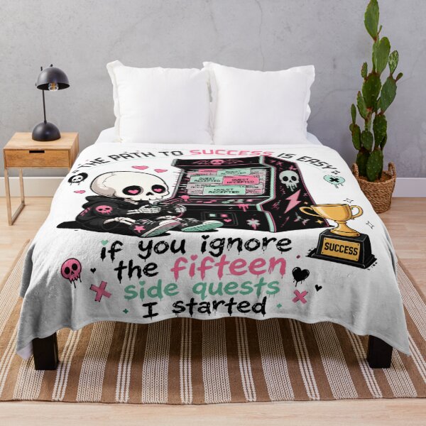 Item preview, Path To Success Fifteen Side Quests Cute Creepy Kawaii Pastel Goth designed and sold by DarklyOK.