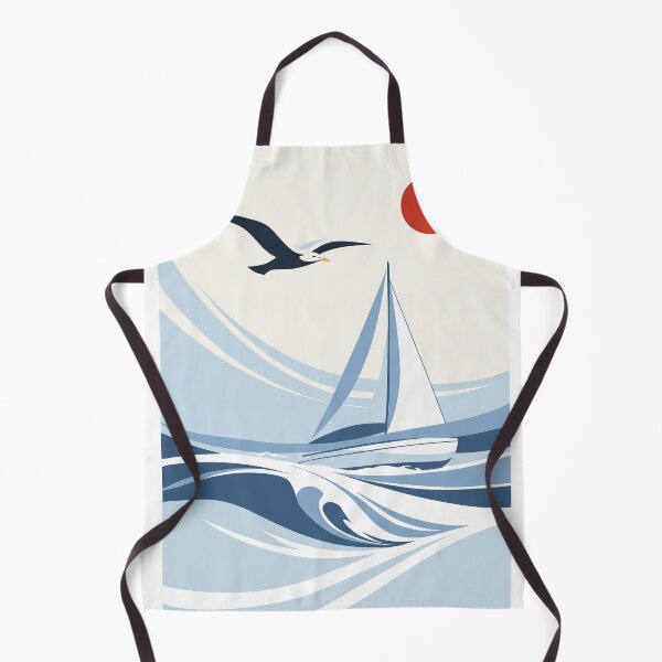 Item preview, Sailboat Seagull Print designed and sold by Studio pod Burom.