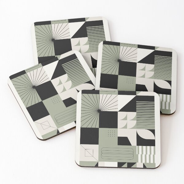 Item preview, Abstract Geometric Grid Print designed and sold by Studio pod Burom.