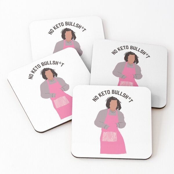 Item preview, No Keto Bullsh*t John Tucker in a Pink Apron designed and sold by Marianna's Meraki.