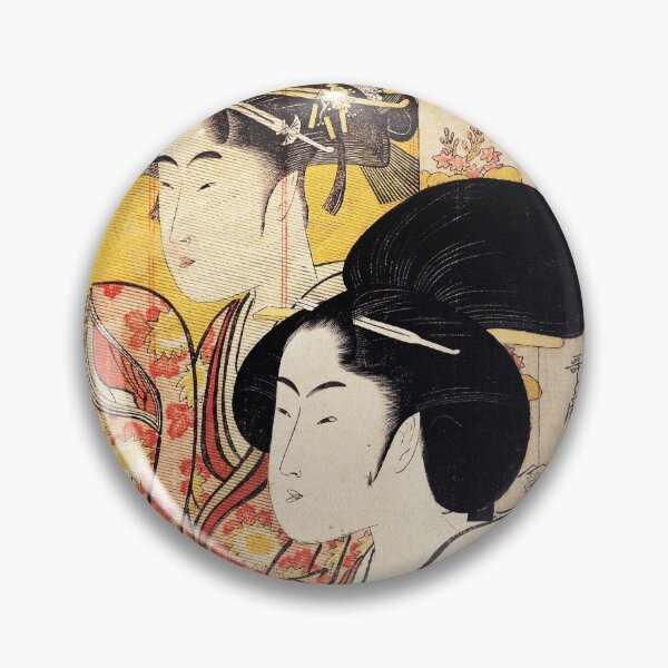 Item preview, Two Beauties with Bamboo by Kitagawa Utamaro 1795  designed and sold by sunrisecoast.