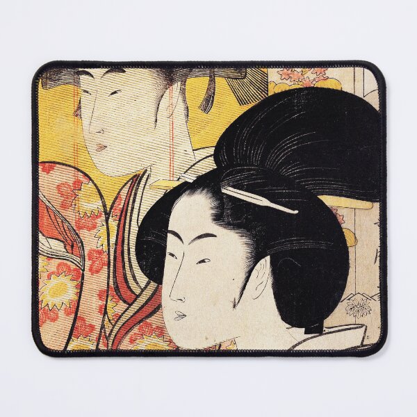 Item preview, Two Beauties with Bamboo by Kitagawa Utamaro 1795 designed and sold by sunrisecoast.