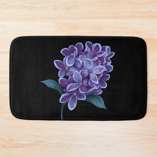 Item preview, Celestial Cosmic Lilac Flowers - Galaxy Tech Floral Art designed and sold by QuirkyCloud Designs.
