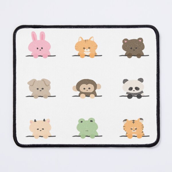 Item preview, Peeking Kawaii Animals Pocket Graphic Design designed and sold by Somi Mood.