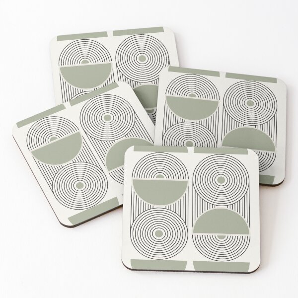 Item preview, Sage Green Geometric Art designed and sold by Studio pod Burom.