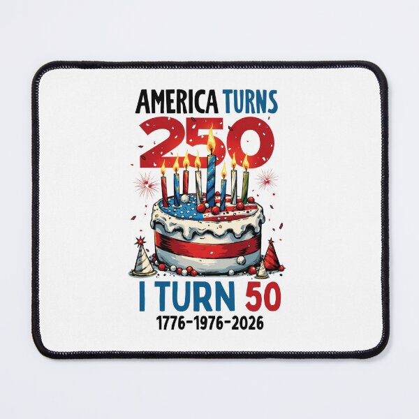 Item preview, America Turns 250 I Turn 50 Birthday Cake designed and sold by LunaMagicStudio.