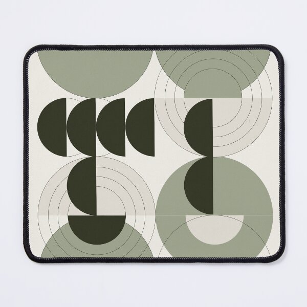 Item preview, Abstract Geometric Print, Sage Green Mid Century Modern Art designed and sold by Studio pod Burom.