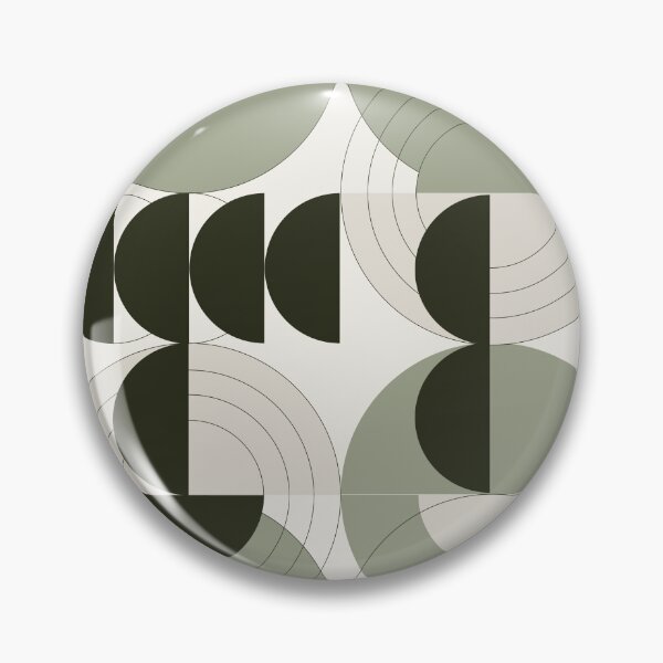 Item preview, Abstract Geometric Print, Sage Green Mid Century Modern Art designed and sold by Studio pod Burom.
