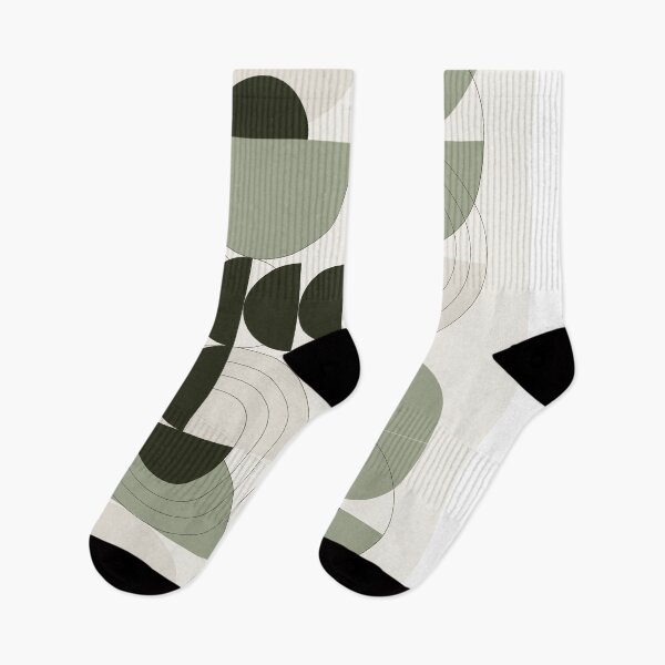 Item preview, Abstract Geometric Print, Sage Green Mid Century Modern Art designed and sold by Studio pod Burom.