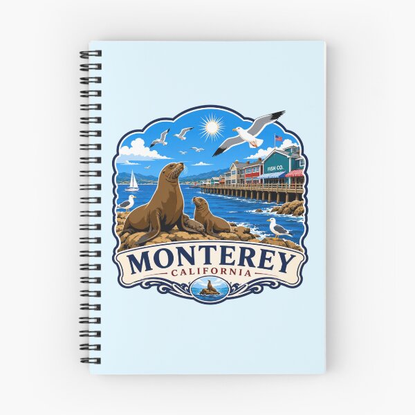 Item preview, Monterey, California - Sea Lions and Seagulls designed and sold by Myra365Art.