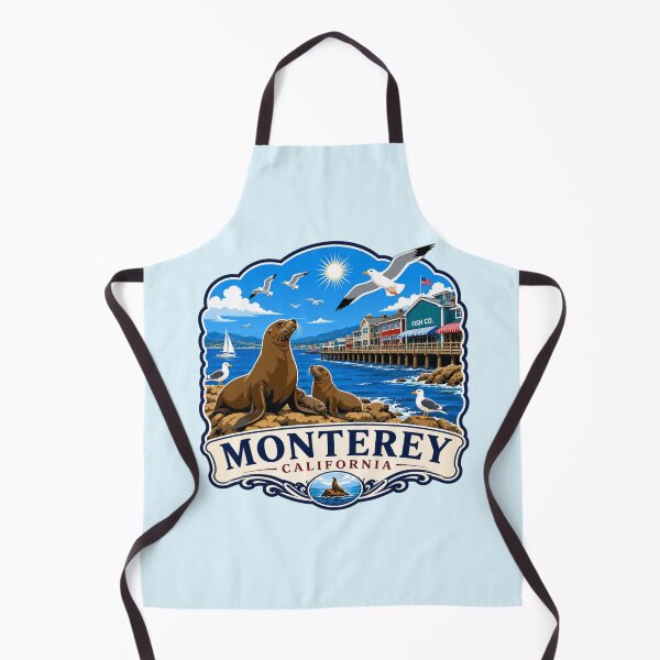 Item preview, Monterey, California - Sea Lions and Seagulls designed and sold by Myra365Art.