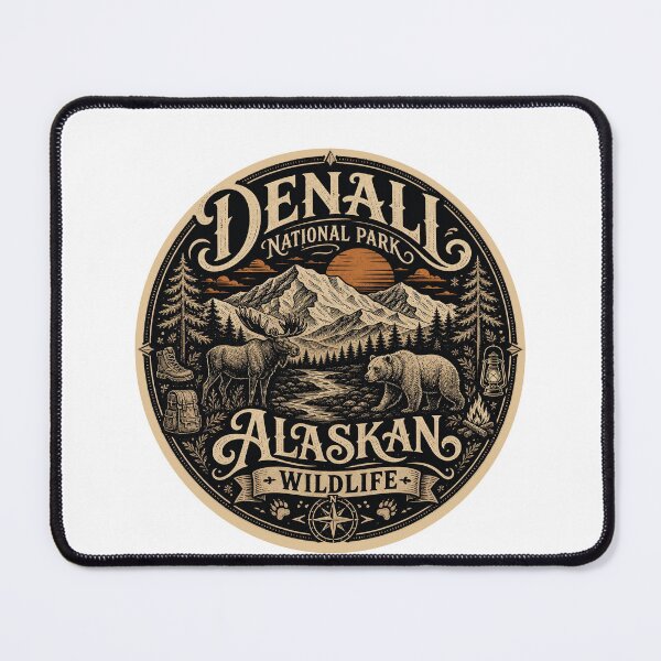 Item preview, Denali Naional Park. Alaskan Wildlife. designed and sold by Birdie and Flynn.