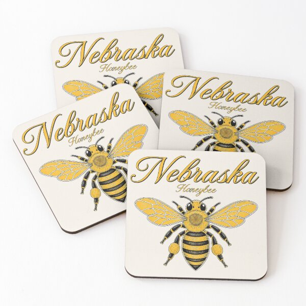 Item preview, Nebraska Honeybee State Insect Poster designed and sold by The-Drip-Studio.