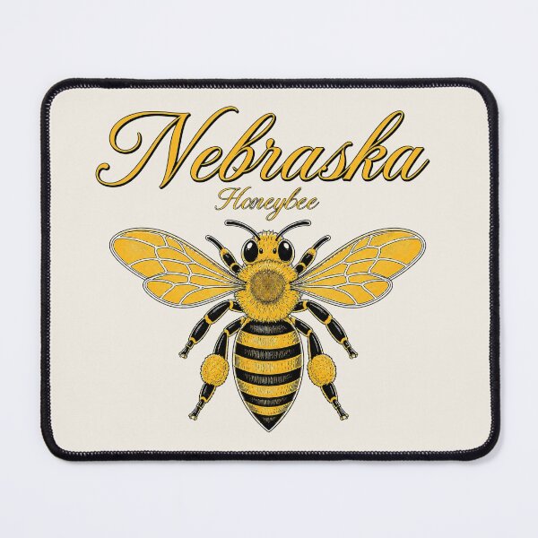 Item preview, Nebraska Honeybee State Insect Poster designed and sold by The-Drip-Studio.