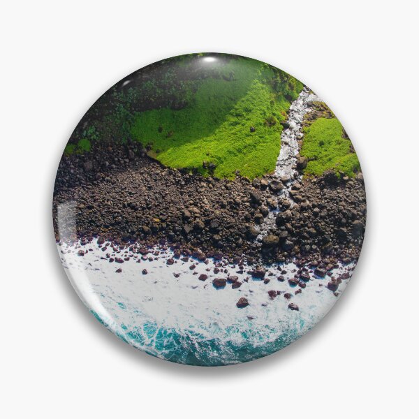Item preview, Tropical Hawaiian Island Turquoise-Blue Ocean Surf Coastline designed and sold by DEC02.