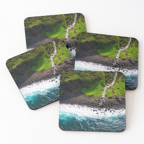 Item preview, Tropical Hawaiian Island Turquoise-Blue Ocean Surf Coastline designed and sold by DEC02.