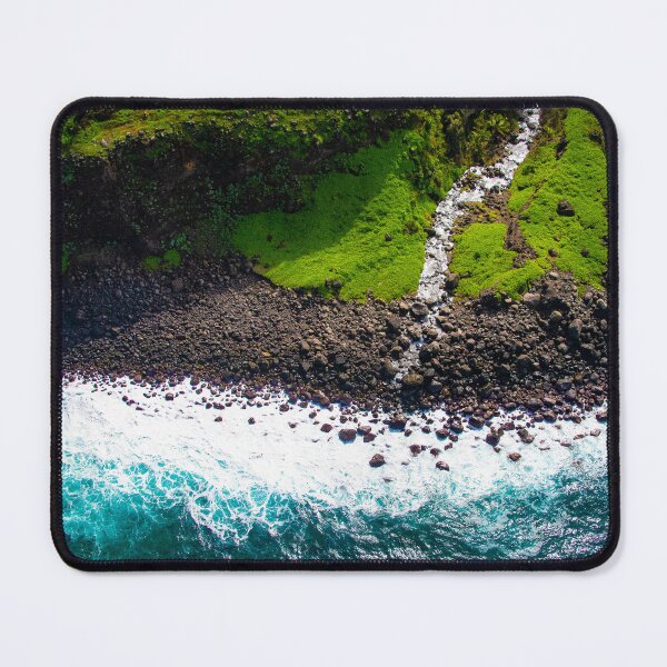 Item preview, Tropical Hawaiian Island Turquoise-Blue Ocean Surf Coastline designed and sold by DEC02.