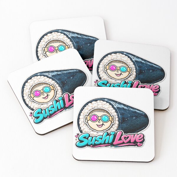 Item preview, Kawaii Sushi Boy Aesthetic - Retro Pop Maki Roll Cartoon designed and sold by Japan Cyberpunk Universe & Surreal Characters.
