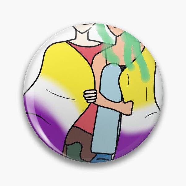 Item preview, Non Binary Flag Couple designed and sold by Elliebellie33.
