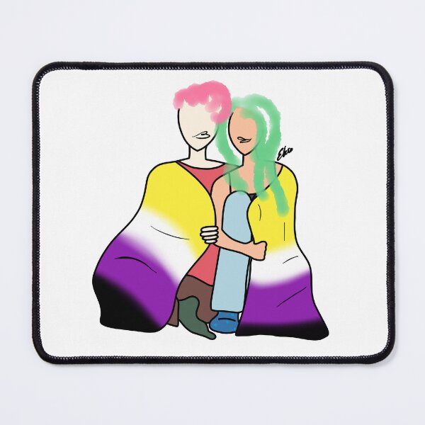 Item preview, Non Binary Flag Couple designed and sold by Elliebellie33.