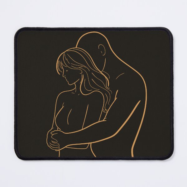 Item preview, Minimalist Couple Line Art Print, Romantic Embrace designed and sold by Studio pod Burom.